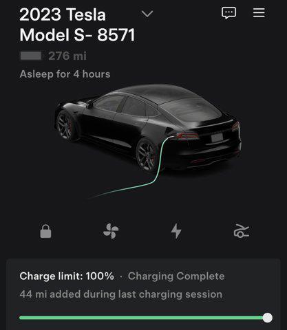 used 2023 Tesla Model S car, priced at $48,988