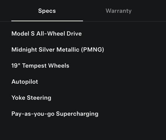 used 2022 Tesla Model S car, priced at $43,750