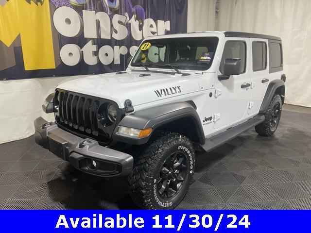 used 2021 Jeep Wrangler car, priced at $30,198