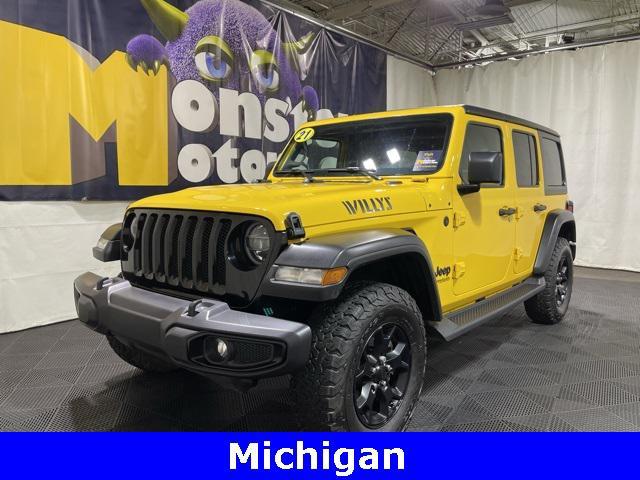 used 2021 Jeep Wrangler car, priced at $32,955