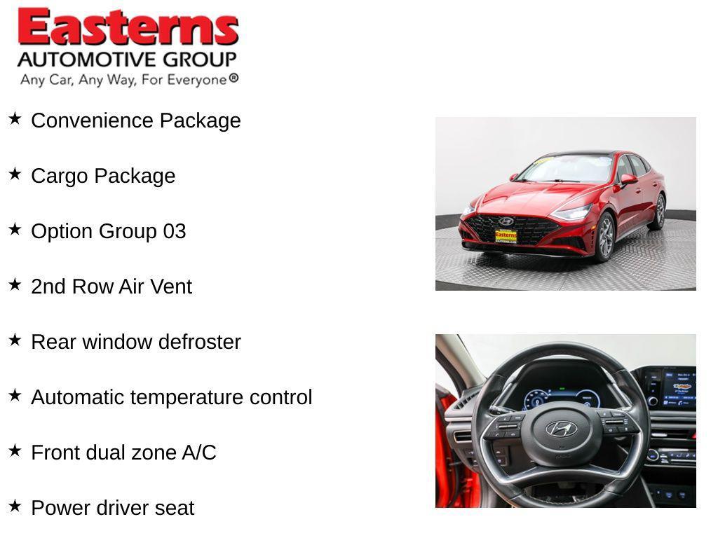 used 2021 Hyundai Sonata car, priced at $17,950