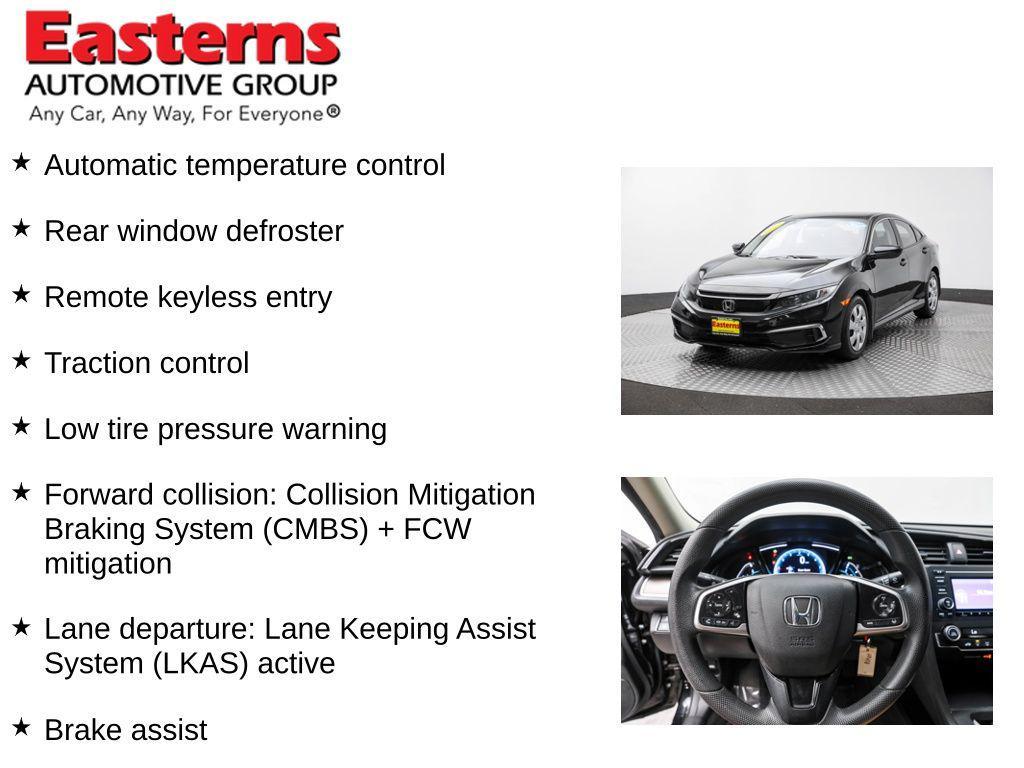 used 2020 Honda Civic car, priced at $18,490