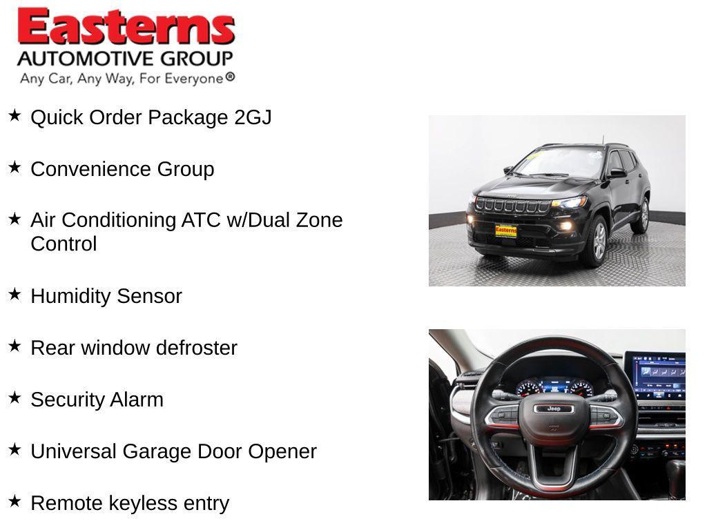 used 2022 Jeep Compass car, priced at $20,950