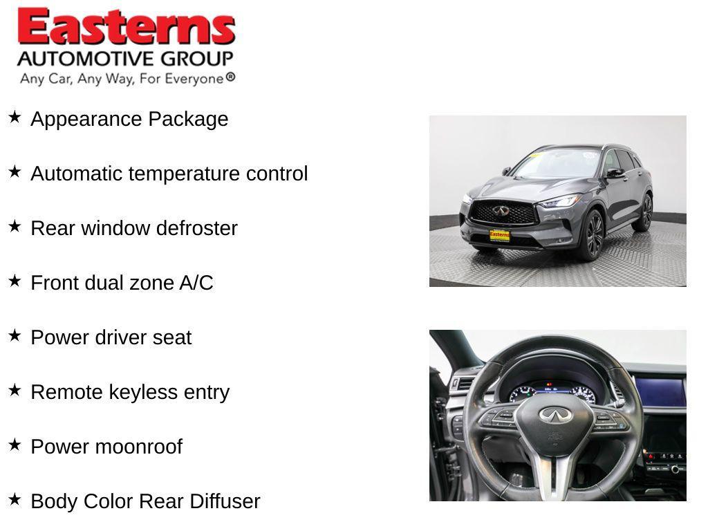 used 2022 INFINITI QX50 car, priced at $26,890