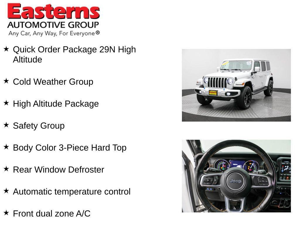 used 2021 Jeep Wrangler Unlimited 4xe car, priced at $30,950
