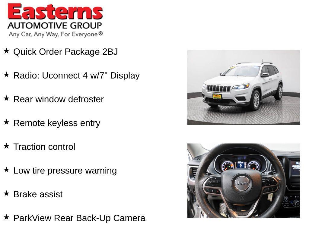 used 2021 Jeep Cherokee car, priced at $18,850