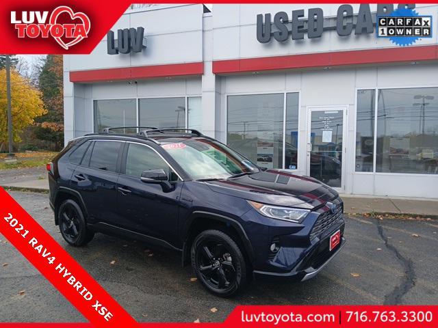 used 2021 Toyota RAV4 Hybrid car, priced at $34,428