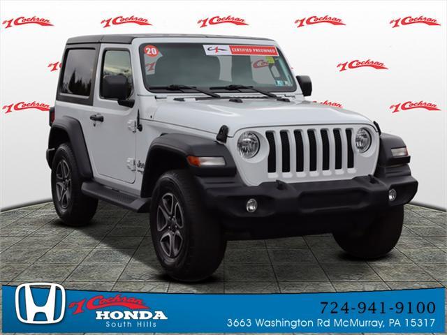 used 2020 Jeep Wrangler car, priced at $21,579