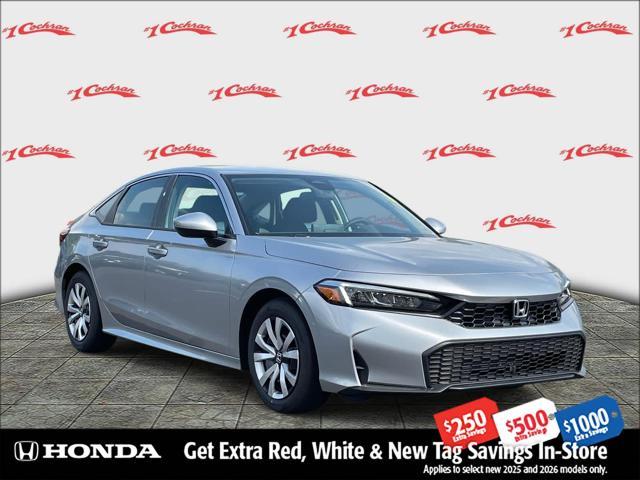 new 2026 Honda Civic car, priced at $25,745