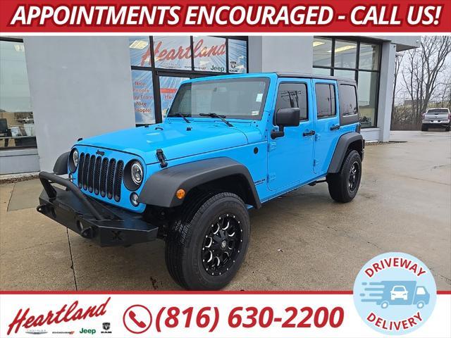 used 2017 Jeep Wrangler Unlimited car, priced at $21,988