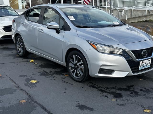 used 2021 Nissan Versa car, priced at $18,000