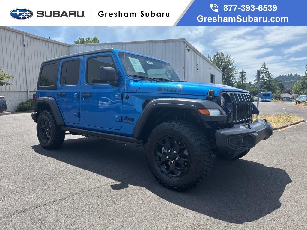 used 2022 Jeep Wrangler Unlimited car, priced at $33,240