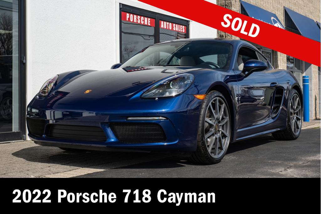 used 2022 Porsche 718 Cayman car, priced at $72,500