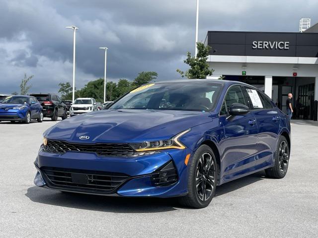 used 2021 Kia K5 car, priced at $22,500