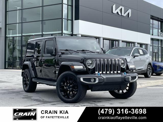 used 2022 Jeep Wrangler Unlimited 4xe car, priced at $29,750