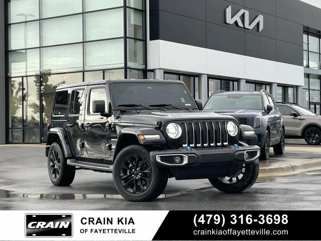 used 2022 Jeep Wrangler Unlimited 4xe car, priced at $29,750
