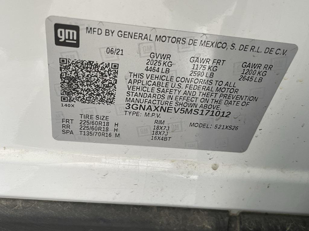 used 2021 Chevrolet Equinox car, priced at $19,890