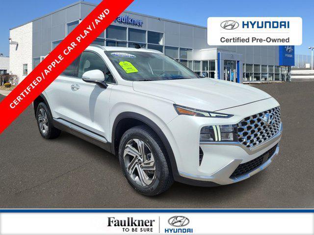 used 2021 Hyundai Santa Fe car, priced at $24,880