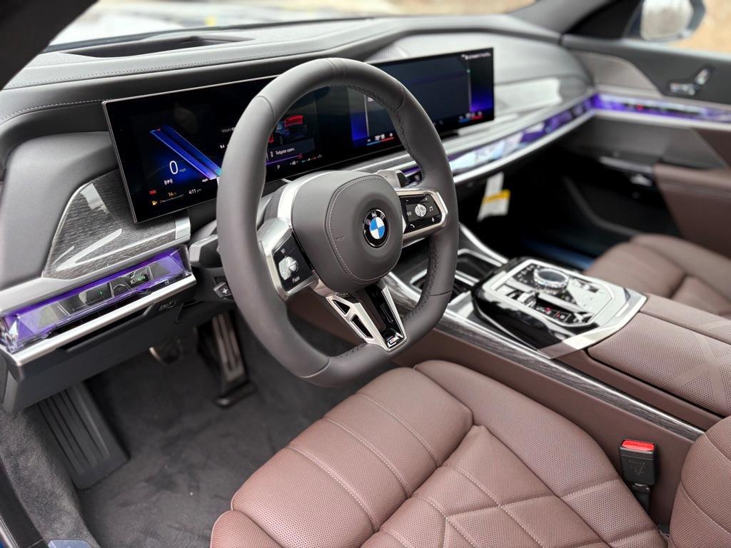 new 2025 BMW 740 car, priced at $110,655