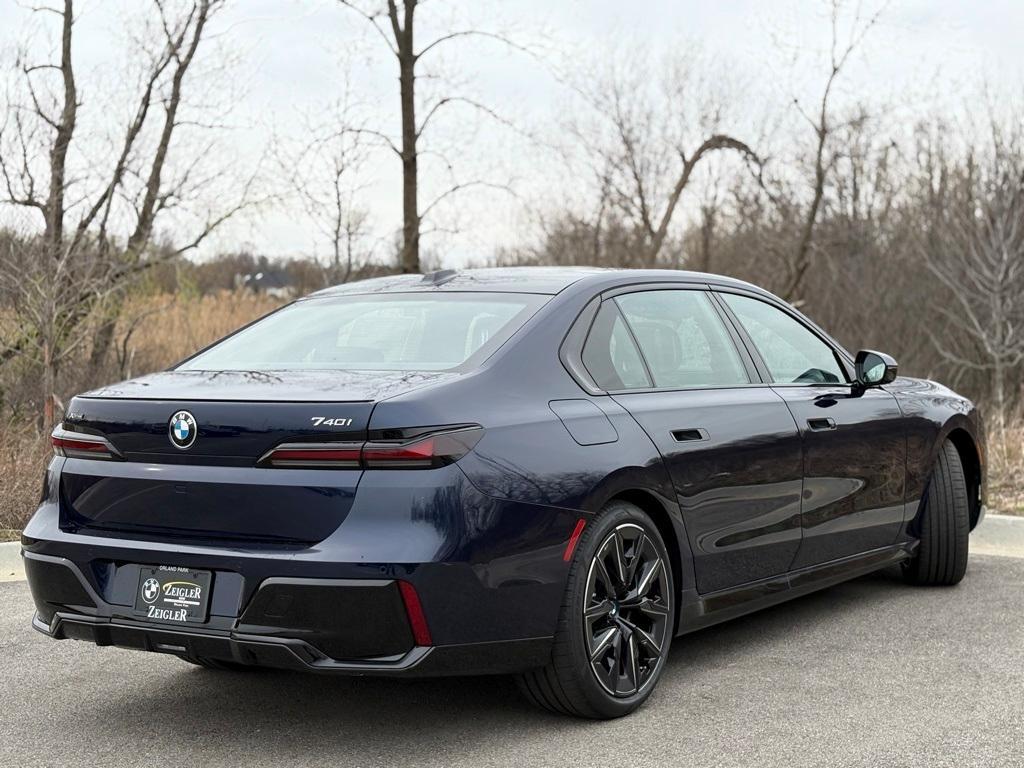 new 2025 BMW 740 car, priced at $110,655