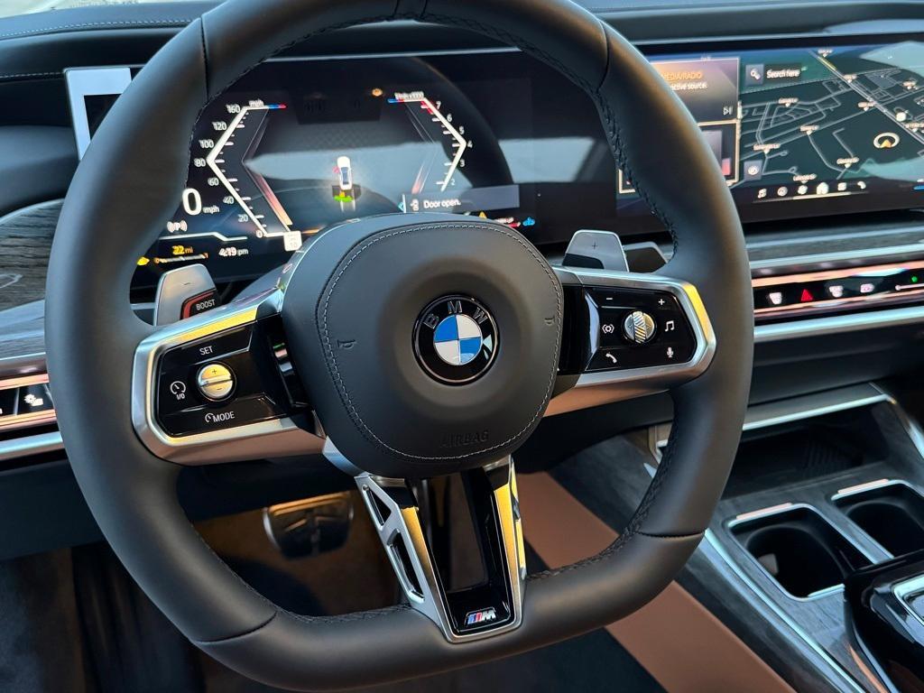 new 2025 BMW 740 car, priced at $105,375