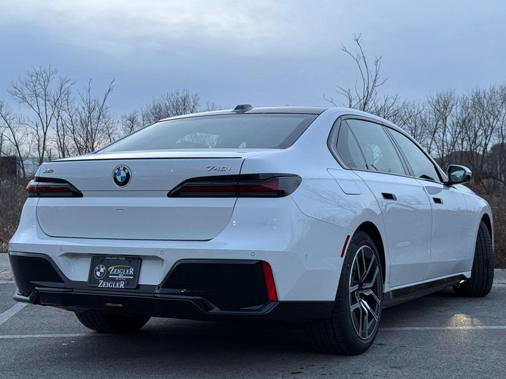 new 2025 BMW 740 car, priced at $105,375