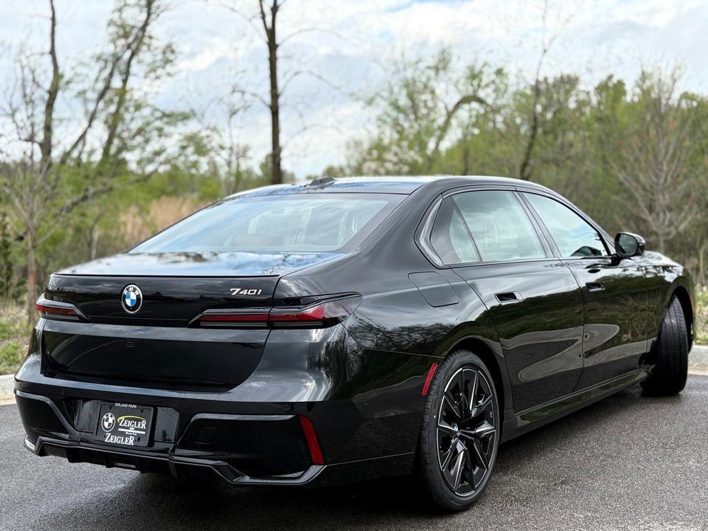 new 2025 BMW 740 car, priced at $105,355
