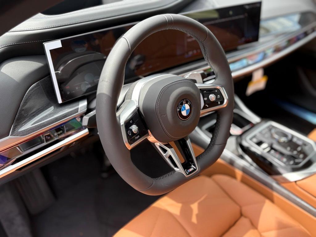 new 2025 BMW 740 car, priced at $105,355