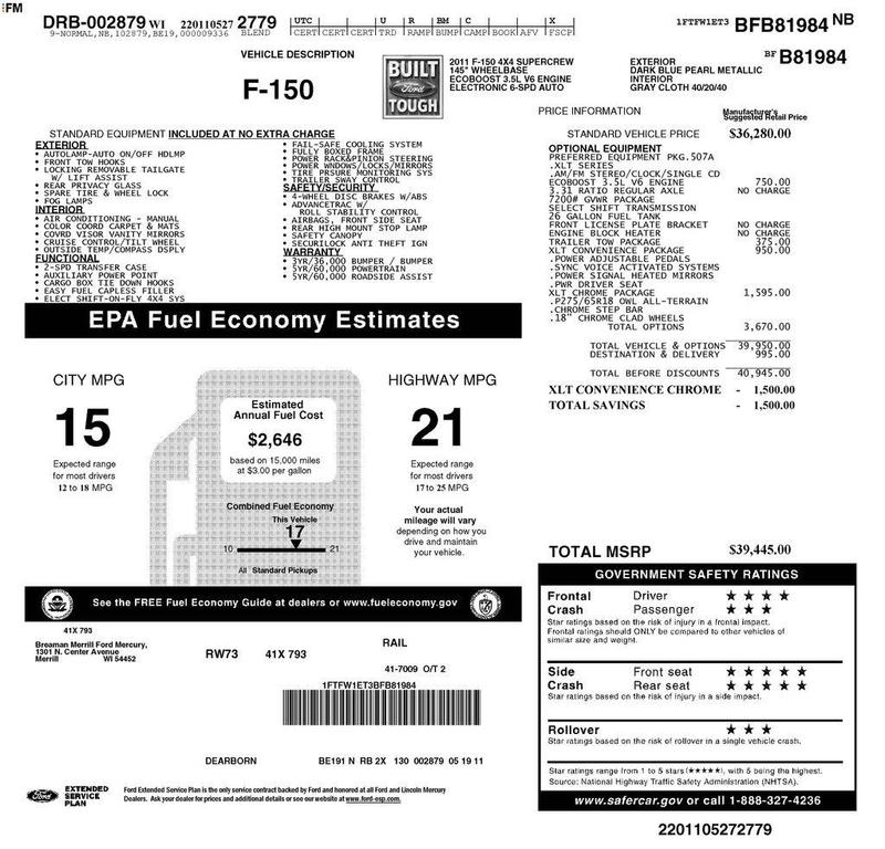 used 2011 Ford F-150 car, priced at $10,200