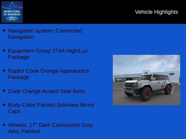 new 2024 Ford Bronco car, priced at $79,940