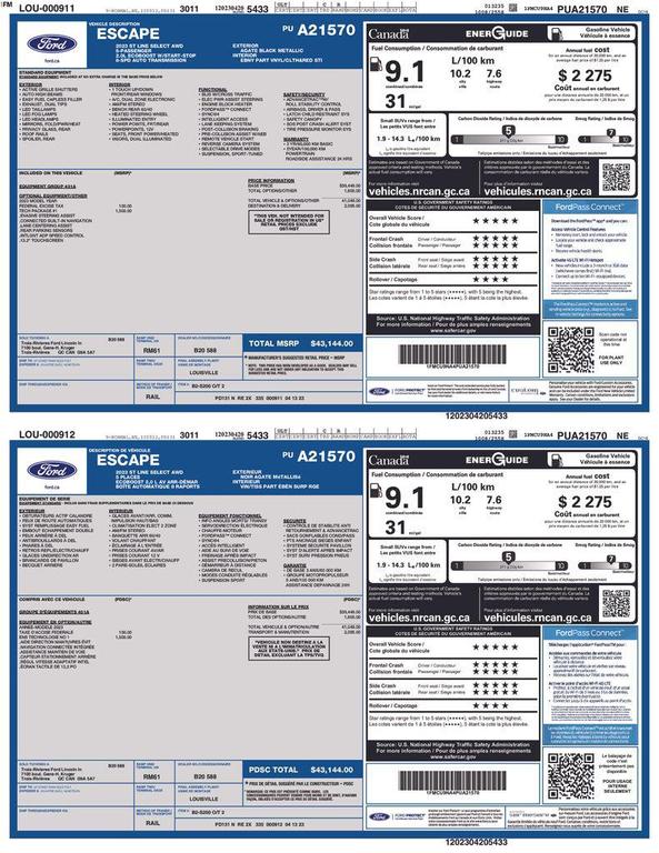 used 2023 Ford Escape car, priced at $27,900