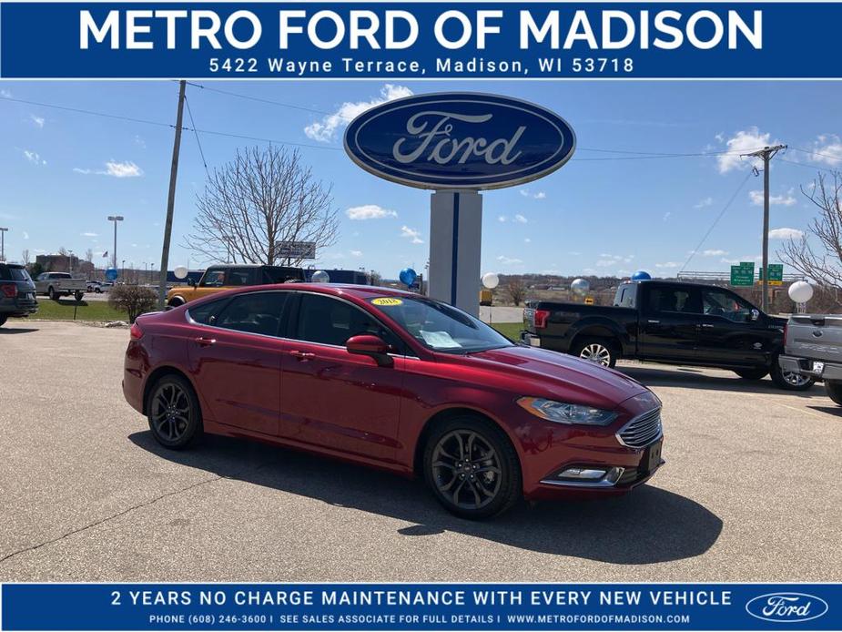 used 2018 Ford Fusion car, priced at $17,988