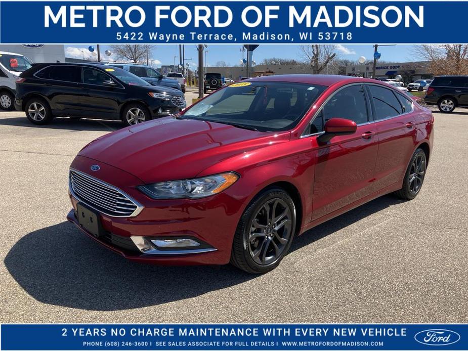 used 2018 Ford Fusion car, priced at $18,601