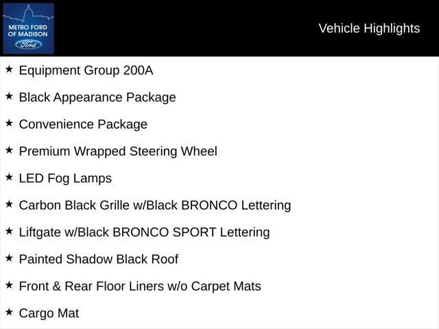 new 2025 Ford Bronco Sport car, priced at $35,980