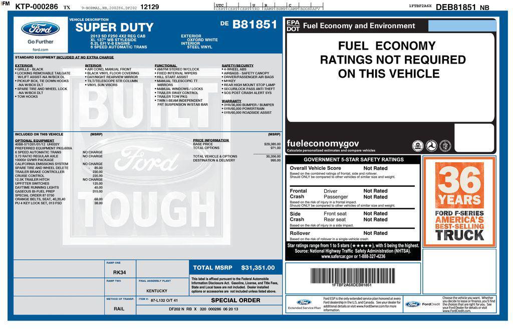 used 2013 Ford F-250 car, priced at $14,000