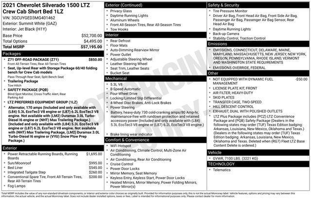 used 2021 Chevrolet Silverado 1500 car, priced at $37,294