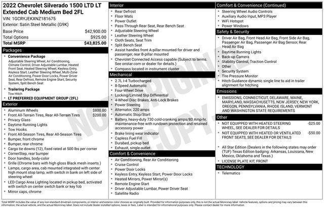 used 2022 Chevrolet Silverado 1500 car, priced at $29,995