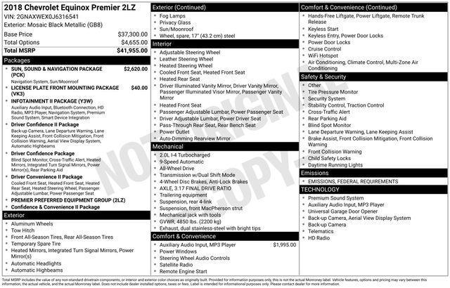 used 2018 Chevrolet Equinox car, priced at $15,999