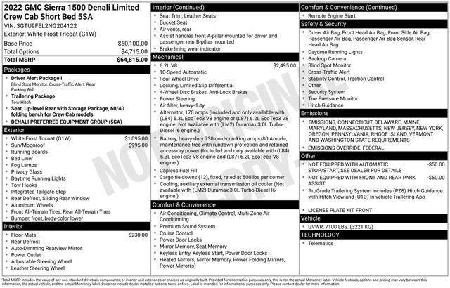 used 2022 GMC Sierra 1500 car, priced at $42,497