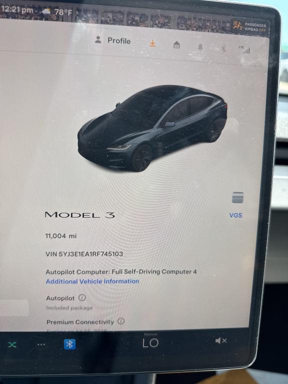used 2024 Tesla Model 3 car, priced at $32,688