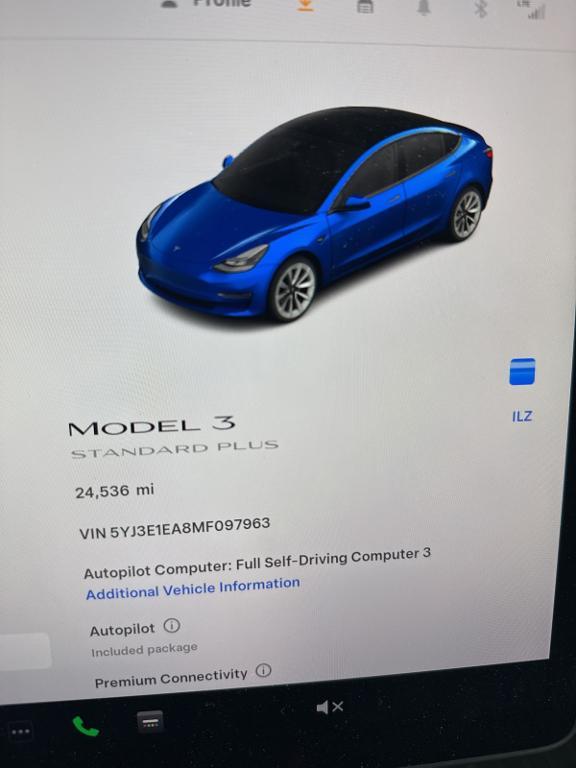 used 2021 Tesla Model 3 car, priced at $24,000