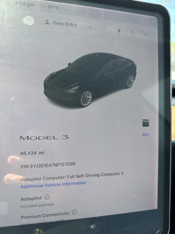used 2022 Tesla Model 3 car, priced at $23,000
