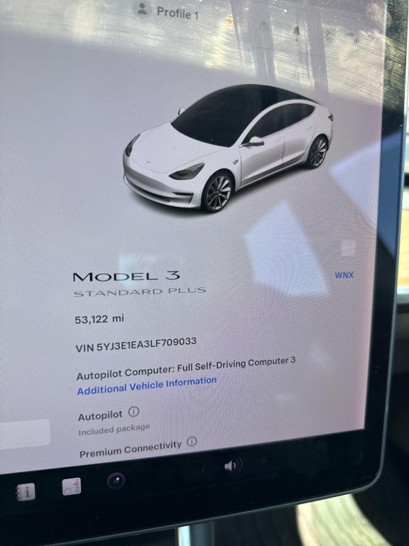 used 2020 Tesla Model 3 car, priced at $20,086
