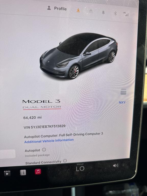 used 2019 Tesla Model 3 car, priced at $23,500