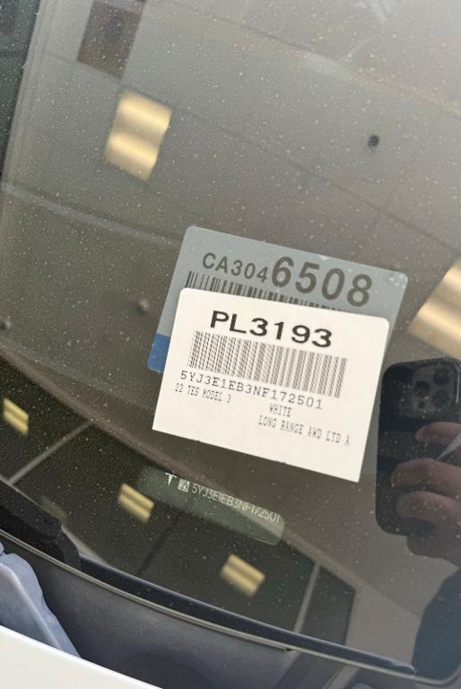 used 2022 Tesla Model 3 car, priced at $26,500
