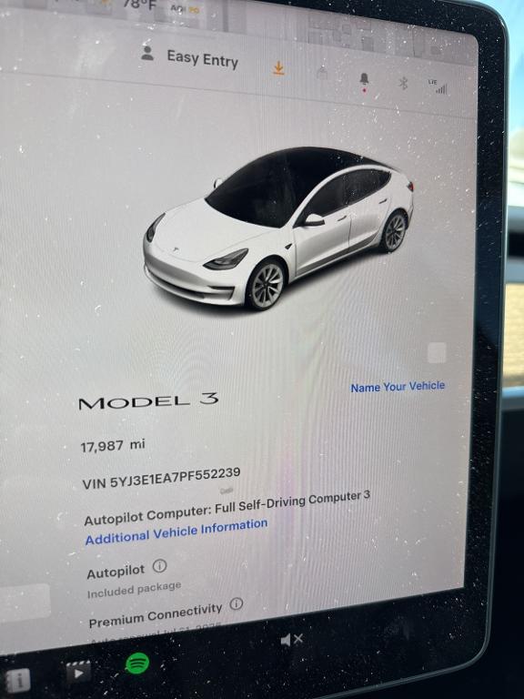 used 2023 Tesla Model 3 car, priced at $24,900
