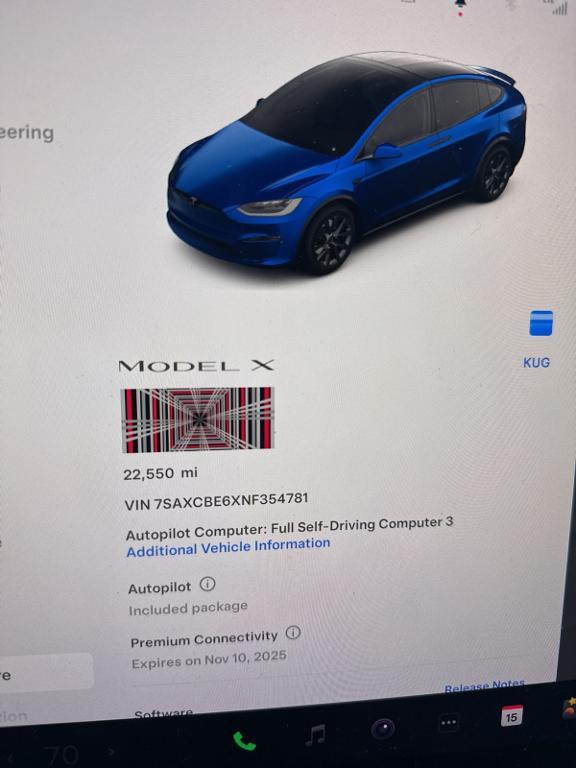 used 2022 Tesla Model X car, priced at $61,685