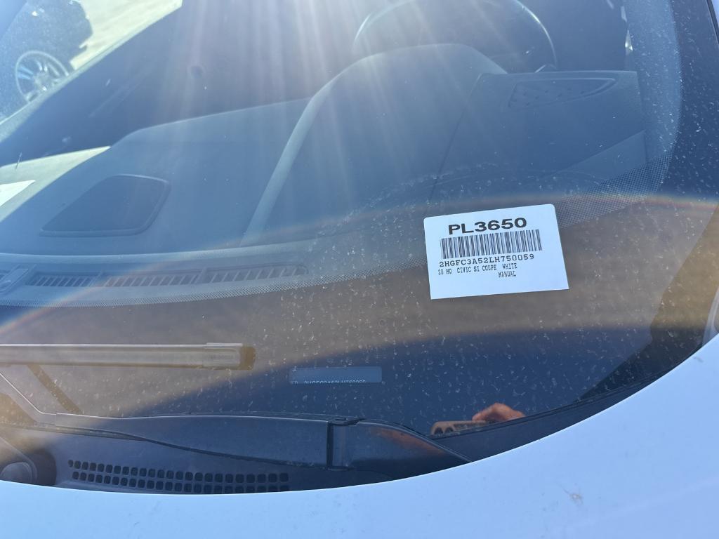 used 2020 Honda Civic Si car, priced at $23,977