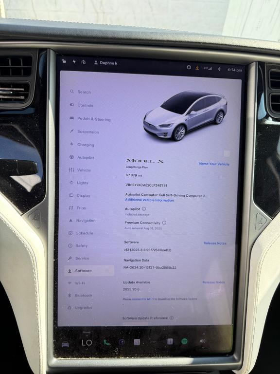 used 2020 Tesla Model X car, priced at $35,900