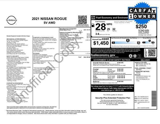 used 2021 Nissan Rogue car, priced at $25,000